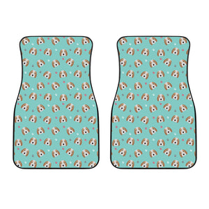 Adorable Beagle Puppy Pattern Print Front Car Floor Mats