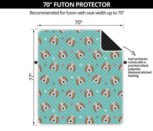 Adorable Beagle Puppy Pattern Print Futon Protector