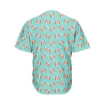 Adorable Beagle Puppy Pattern Print Men's Baseball Jersey