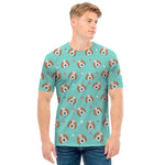 Adorable Beagle Puppy Pattern Print Men's T-Shirt