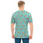 Adorable Beagle Puppy Pattern Print Men's T-Shirt