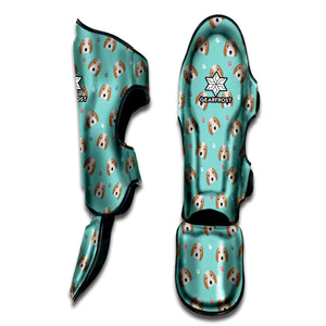 Adorable Beagle Puppy Pattern Print Muay Thai Shin Guard