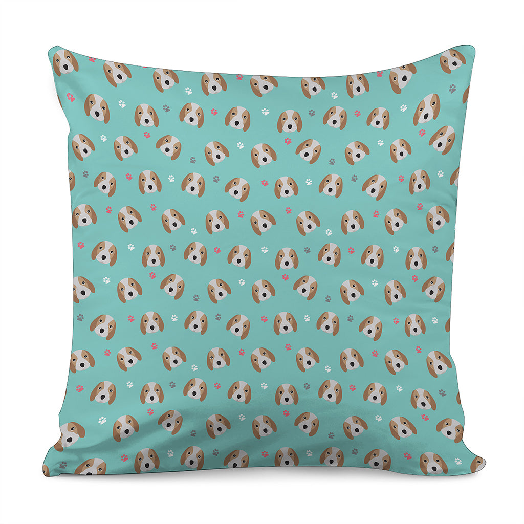 Adorable Beagle Puppy Pattern Print Pillow Cover