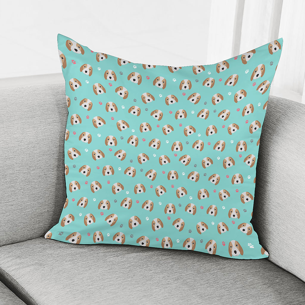 Adorable Beagle Puppy Pattern Print Pillow Cover