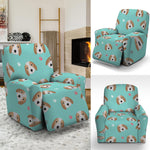 Adorable Beagle Puppy Pattern Print Recliner Slipcover