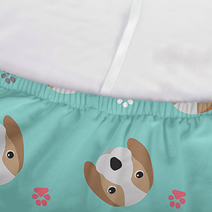 Adorable Beagle Puppy Pattern Print Sofa Cover