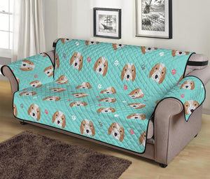 Adorable Beagle Puppy Pattern Print Sofa Protector