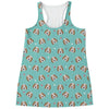 Adorable Beagle Puppy Pattern Print Women's Racerback Tank Top