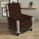 African Afro Dot Pattern Print Armchair Protector