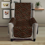 African Afro Dot Pattern Print Armchair Protector