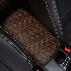 African Afro Dot Pattern Print Car Center Console Cover