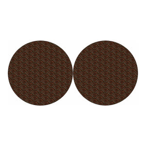 African Afro Dot Pattern Print Car Coasters