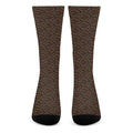 African Afro Dot Pattern Print Crew Socks