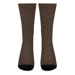 African Afro Dot Pattern Print Crew Socks