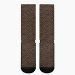 African Afro Dot Pattern Print Crew Socks