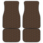 African Afro Dot Pattern Print Front and Back Car Floor Mats