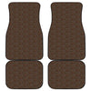 African Afro Dot Pattern Print Front and Back Car Floor Mats