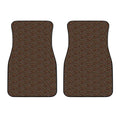 African Afro Dot Pattern Print Front Car Floor Mats