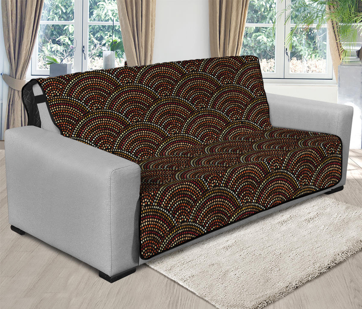 African Afro Dot Pattern Print Futon Protector