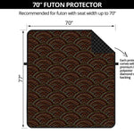 African Afro Dot Pattern Print Futon Protector