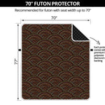 African Afro Dot Pattern Print Futon Protector