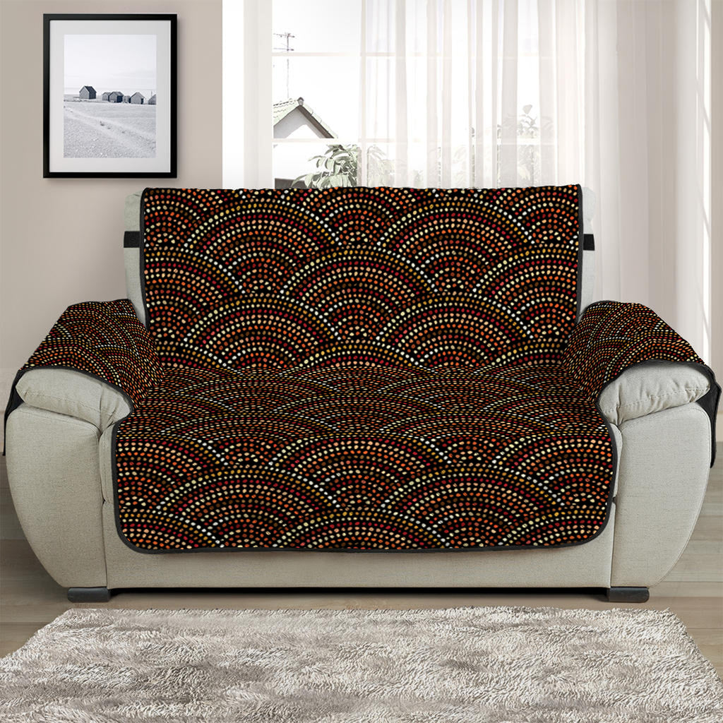 African Afro Dot Pattern Print Half Sofa Protector