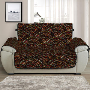 African Afro Dot Pattern Print Half Sofa Protector