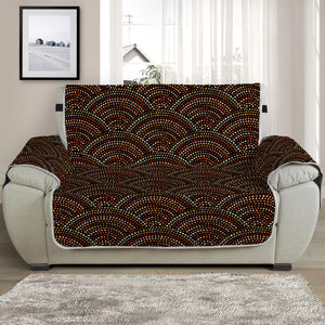 African Afro Dot Pattern Print Half Sofa Protector