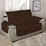 African Afro Dot Pattern Print Half Sofa Protector