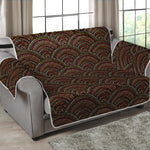 African Afro Dot Pattern Print Loveseat Protector