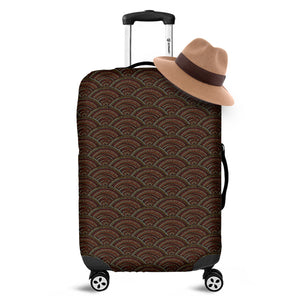 African Afro Dot Pattern Print Luggage Cover