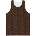 African Afro Dot Pattern Print Men's Tank Top