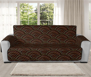 African Afro Dot Pattern Print Oversized Sofa Protector