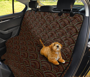 African Afro Dot Pattern Print Pet Car Back Seat Cover