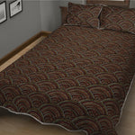 African Afro Dot Pattern Print Quilt Bed Set