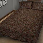 African Afro Dot Pattern Print Quilt Bed Set