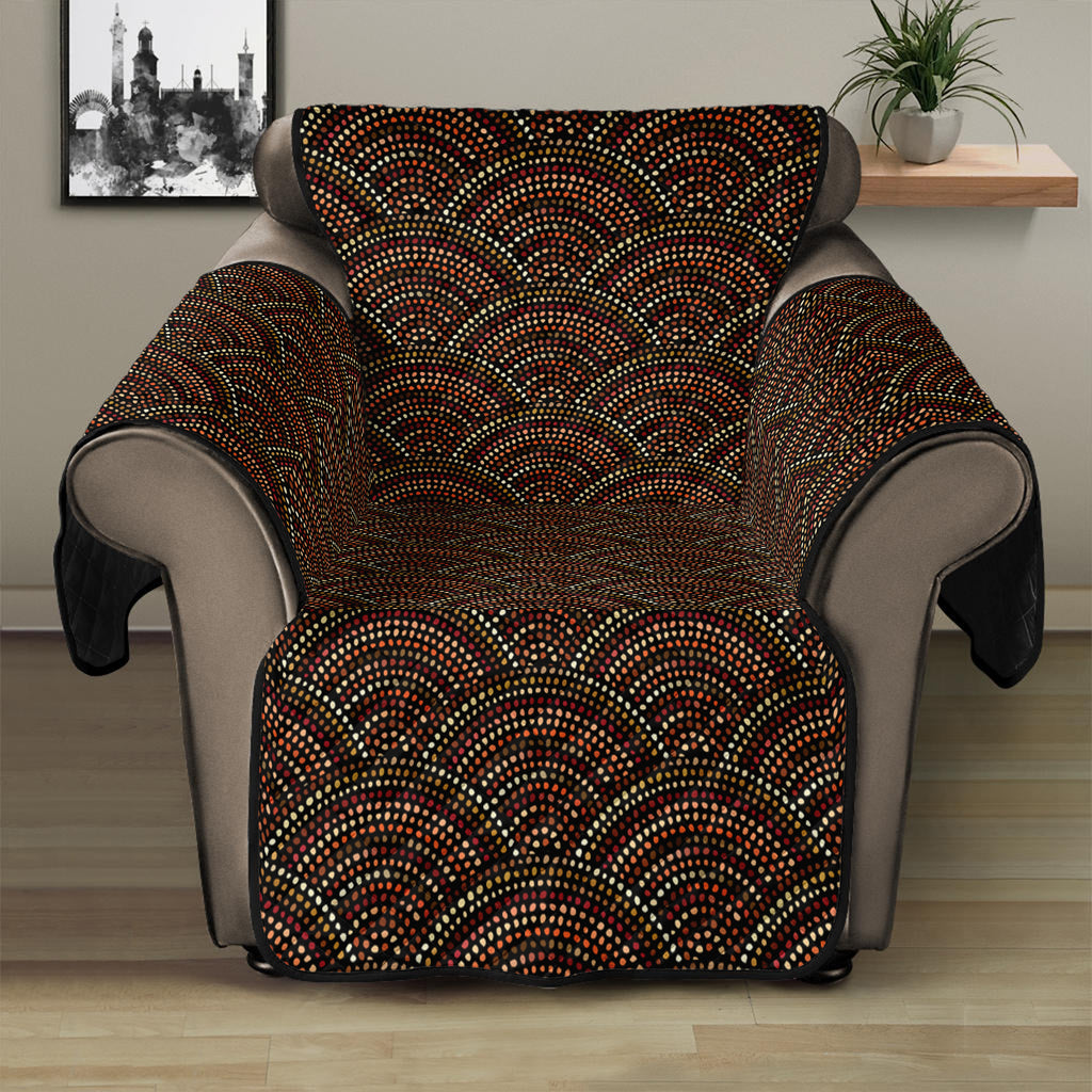 African Afro Dot Pattern Print Recliner Protector