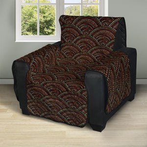 African Afro Dot Pattern Print Recliner Protector