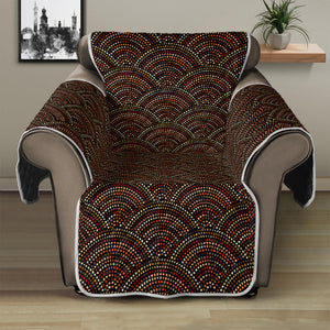 African Afro Dot Pattern Print Recliner Protector