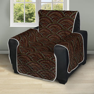 African Afro Dot Pattern Print Recliner Protector