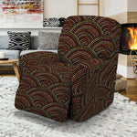 African Afro Dot Pattern Print Recliner Slipcover