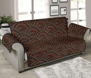 African Afro Dot Pattern Print Sofa Protector