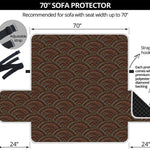 African Afro Dot Pattern Print Sofa Protector