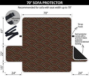 African Afro Dot Pattern Print Sofa Protector