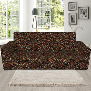 African Afro Dot Pattern Print Sofa Slipcover