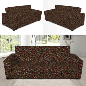 African Afro Dot Pattern Print Sofa Slipcover