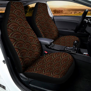 African Afro Dot Pattern Print Universal Fit Car Seat Covers