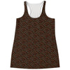 African Afro Dot Pattern Print Women's Racerback Tank Top