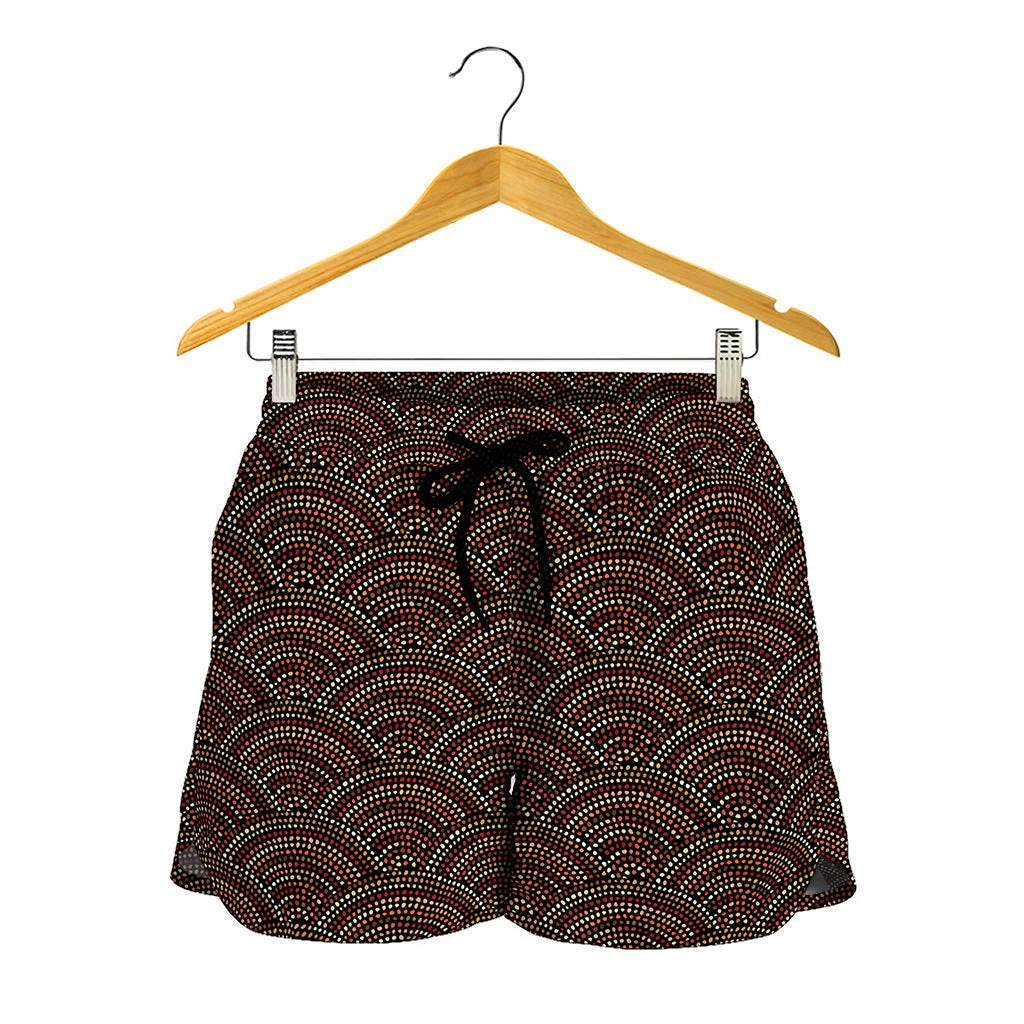 African Afro Dot Pattern Print Women's Shorts