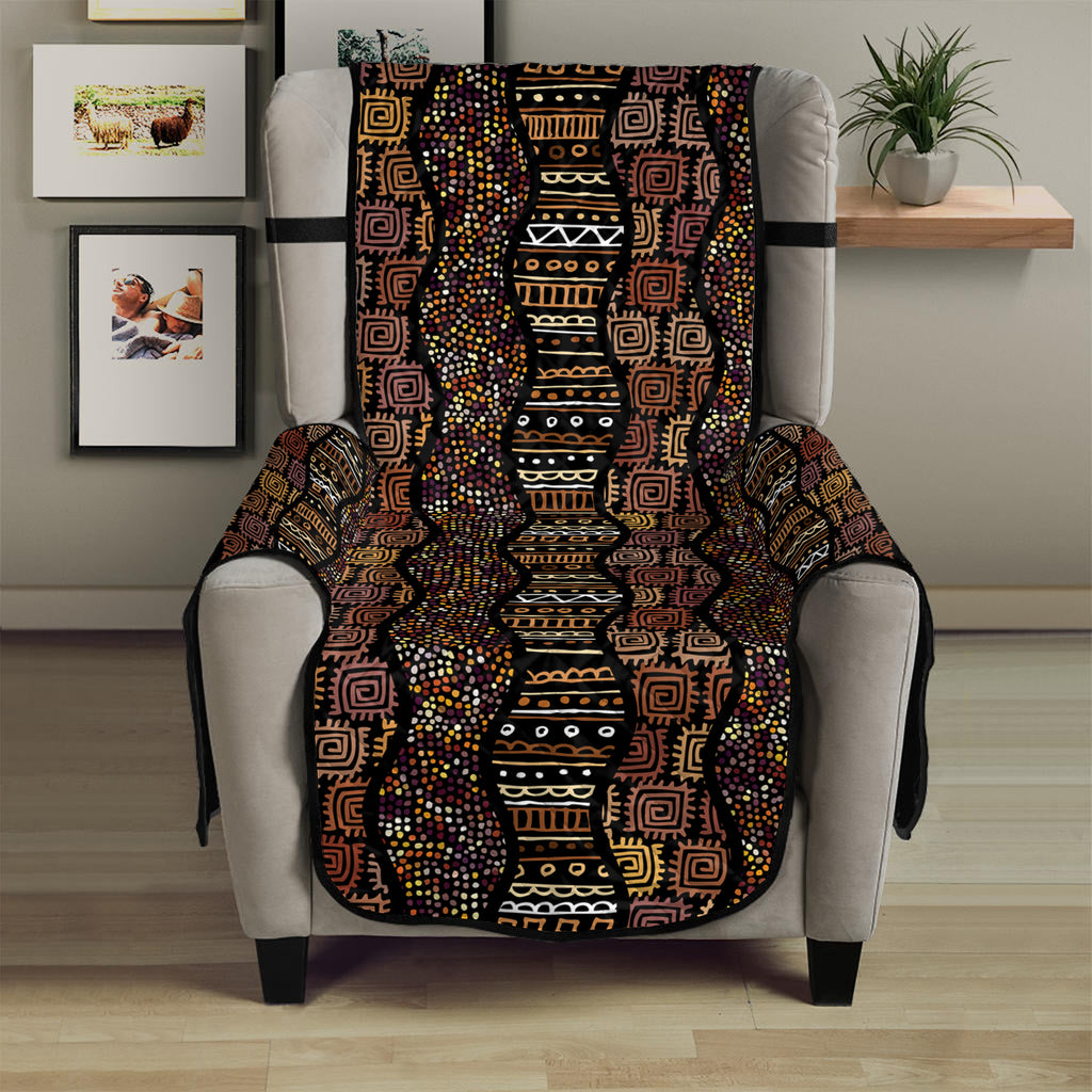 African Afro Inspired Pattern Print Armchair Protector